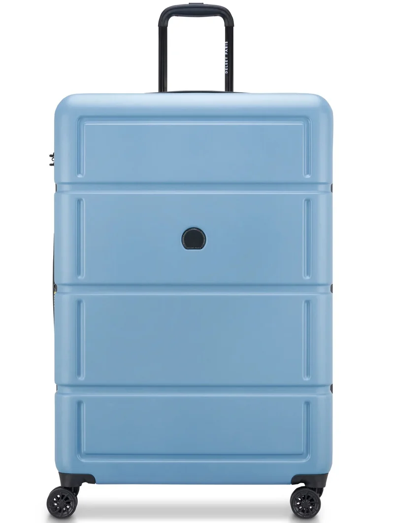 DELSEY Paris Camelia 82 Cm Large 4-Double Wheeled Expandable Check-In Luggage Trolley Case - Light Blue